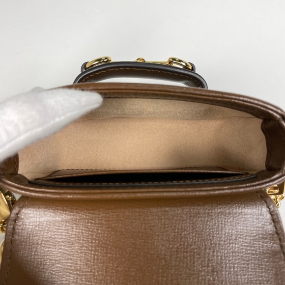 Gucci Horsebit Shoulder Bag, 2-Way Handbag, Sherry Line Web, GG Supreme Coate... - Picture 7 of 7